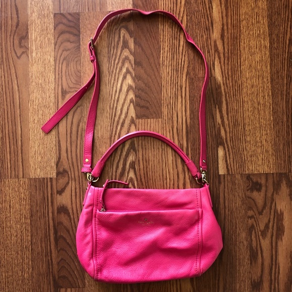 kate spade Handbags - Kate spade pink leather crossbody or shoulder bag, good condition
